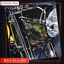 A Brush With Attitude Iwata Eclipse Ad featuring AA.D.Cook motorcycle art (preview)