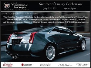 A.D. Cook at DSM Summer of Luxury at Cadillac of Las Vegas
