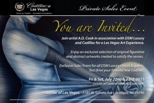 Artist A.D. Cook Cadillac of Las Vegas Private Sales Event, july 2011