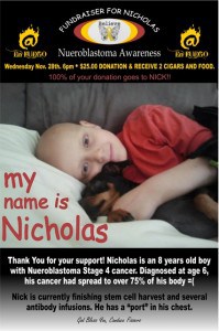 Fundraiser for Nicholas at En Fuego, Las Vegas, NV 11/28/12
