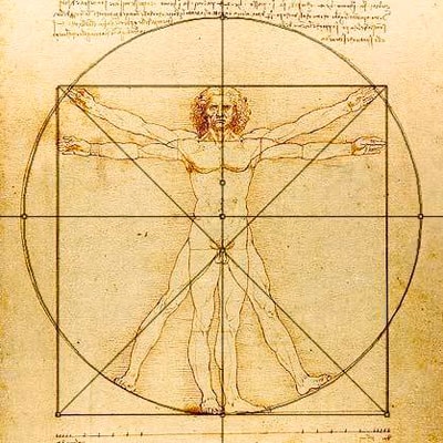 Vitruvian Man by Leonardo DaVinci