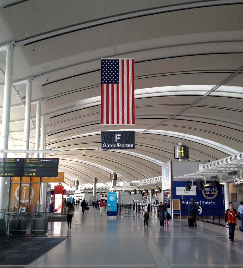 Toronto Pearson International Airport, Toronto, Canada - US Flag 2013