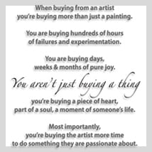 When Buying From An Artist