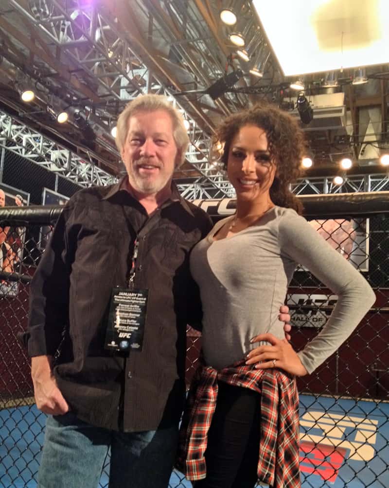 A.D. Cook and Brittany Bell at UFC Party 2014