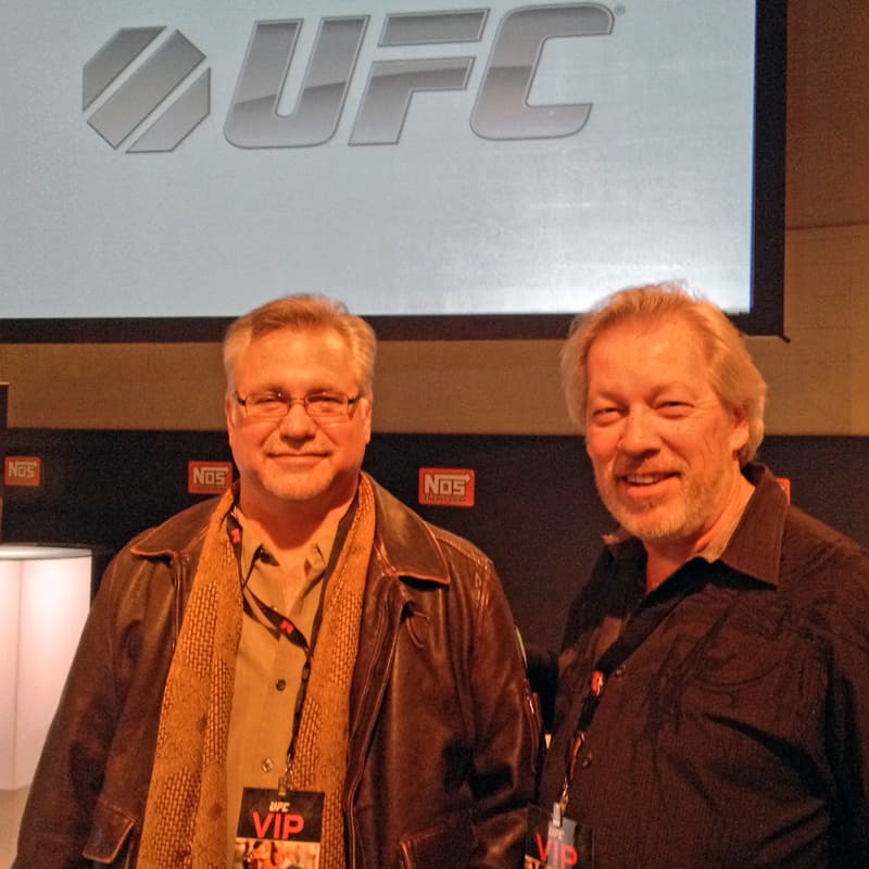 Tom Brazill and A.D. Cook at UFC Party