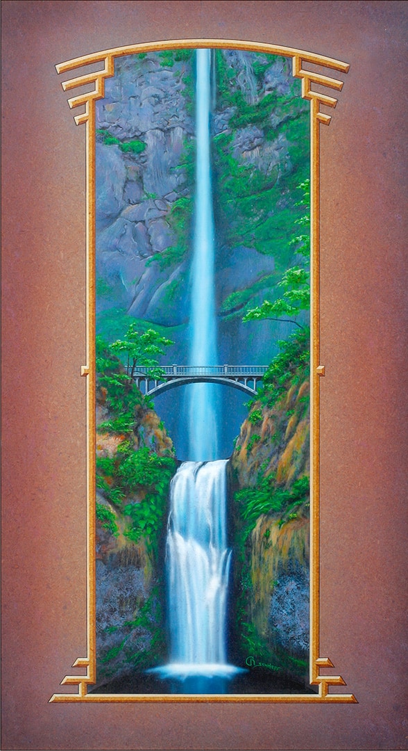 Multnomah Falls by Rahael Schnepf