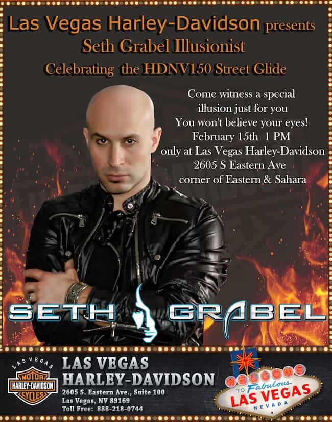 Seth Grabel at Las Vegas Harley-Davidson 2/15/14