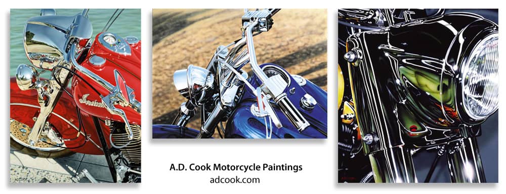 A.D. Cook Motorcycle Paintings