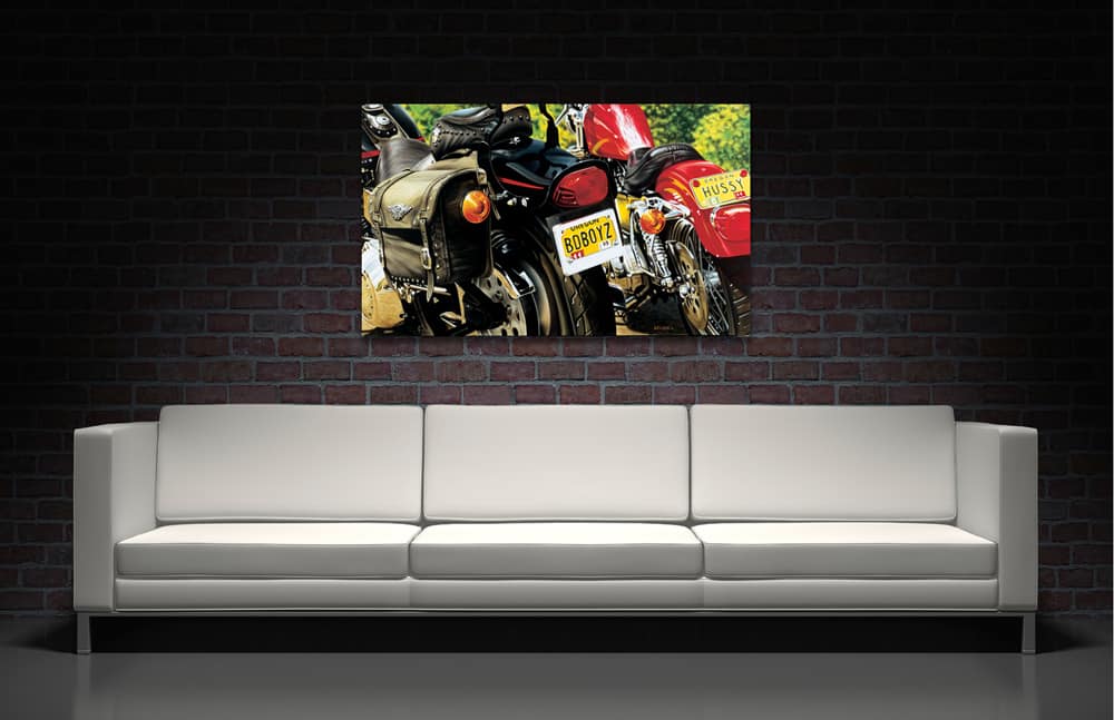 Duet - motorcycle art by A.D. Cook