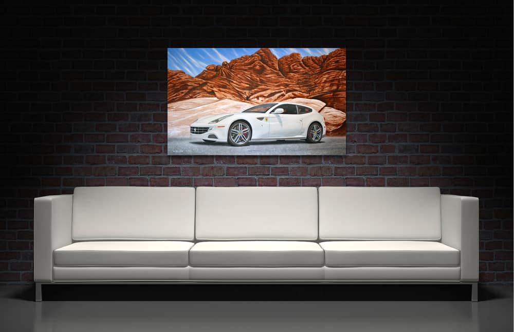 Fast Forward - Ferrari painting by A.D. Cook, Las Vegas, NV