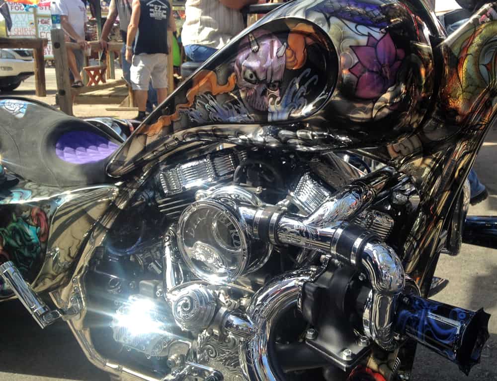 Dirty Bird Concepts Chrome Bagger at AZ Bike Week 2014