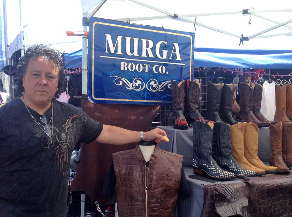 Tony Murga, Murga Boot Company at AZ Bike Week 2014