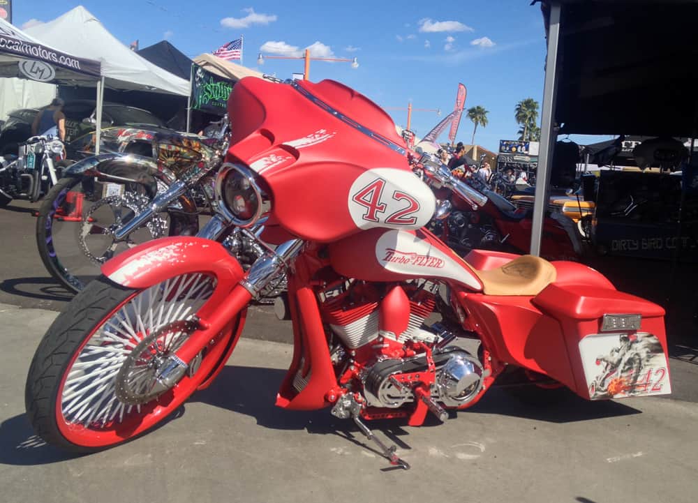 Turbo Flyer 42 Bagger, AZ Bike Week, Cave Creek, AZ 2014