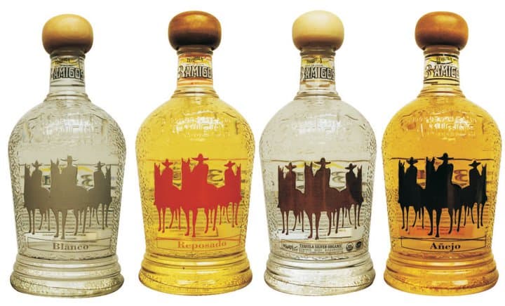 3 Amigos Tequila bottles