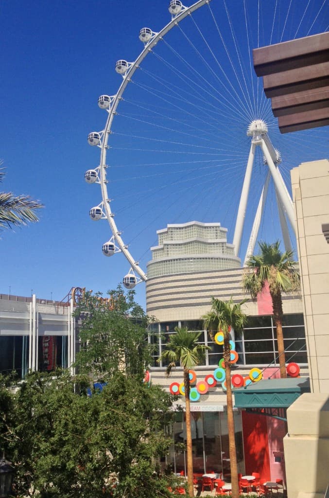 The LINQ High Roller from Brooklyn Bowl balcony.