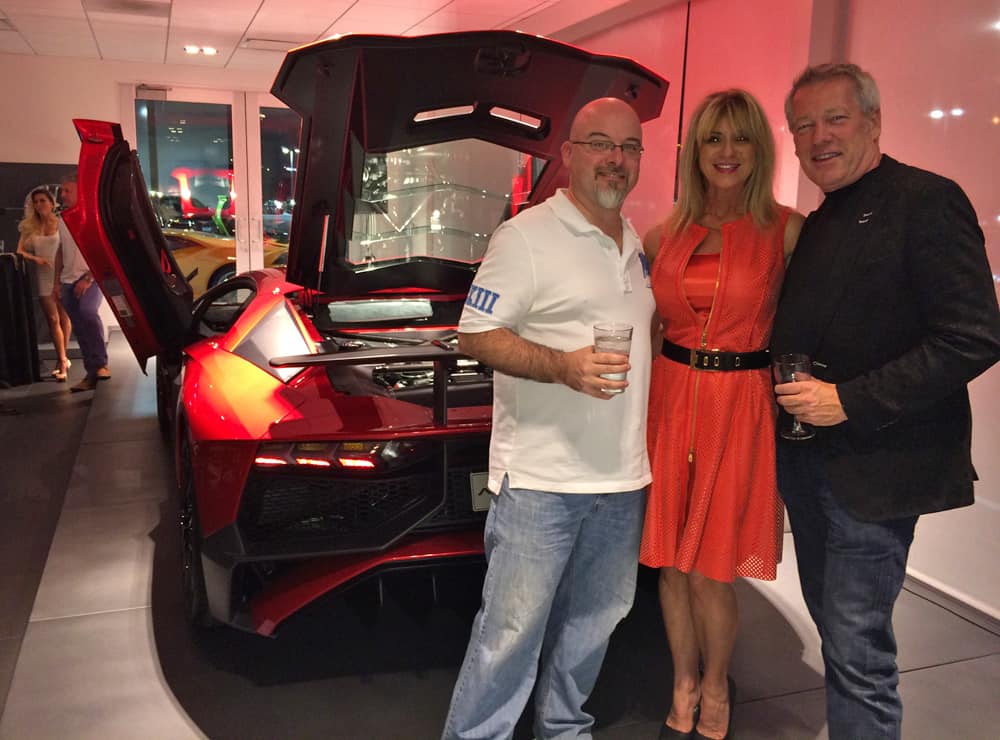 Lamborghini Aventador SV - Dr Lambo, Beti Kristof and A.D. Cook at Lamborghini Las Vegas