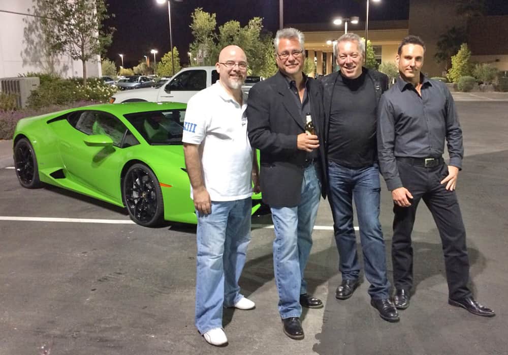 Lamborghini Aventador SV - DrLambo-TomBrazill, A.D. Cook and Michael Andreas at Lamborghini Las Vegas
