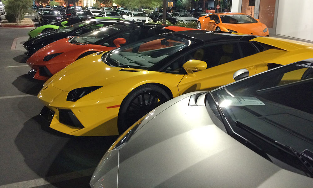 Lamborghinis at Lamborghini Las Vegas