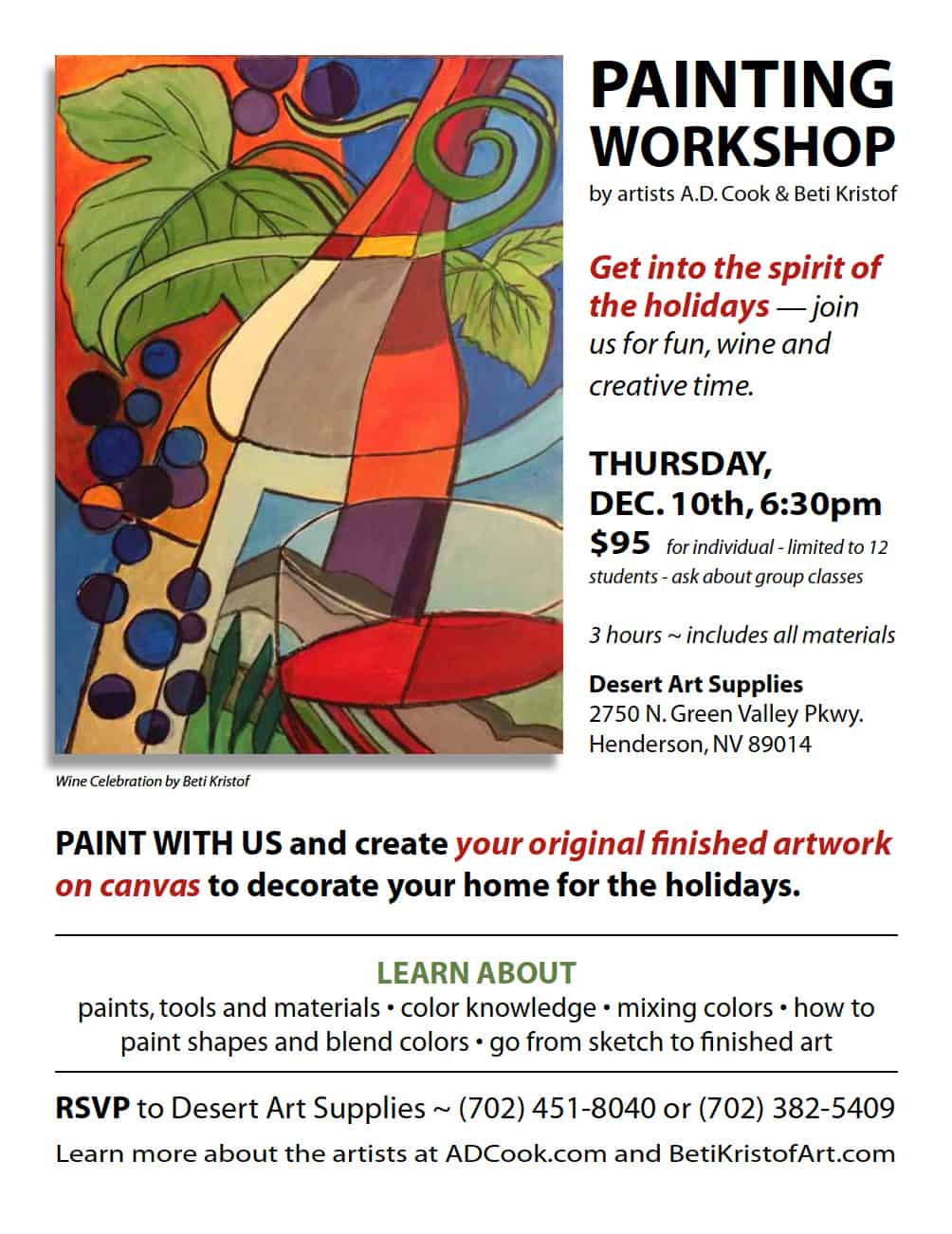 Painting Workshop Flyer