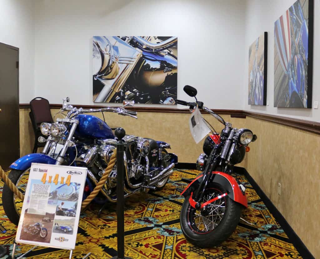 A.D. Cook Motorcycel Art at Railroad Pass Show Cars