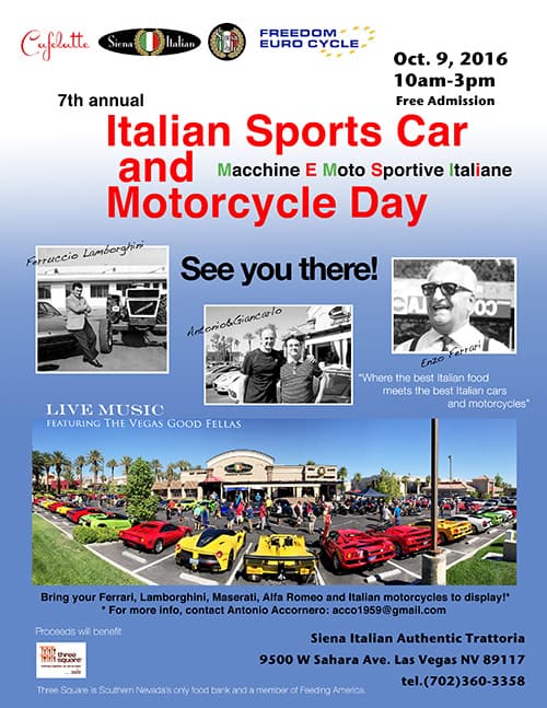 Italian Sports Car and Motorcycle Day 2016, Las Vegas