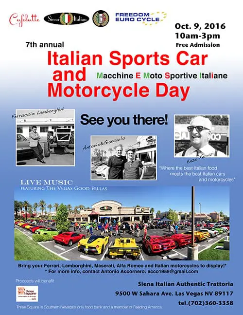 italian Sports Car and Motorcycle Day 2016, Las Vegas