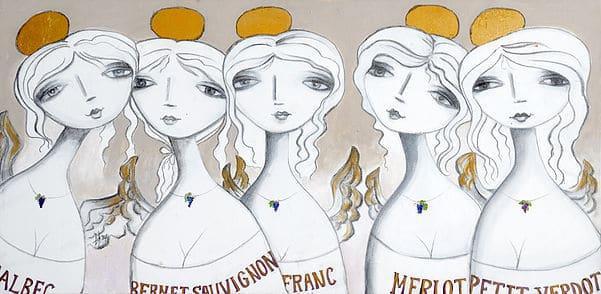 Wine Angels by Beti Kristof-Mohn