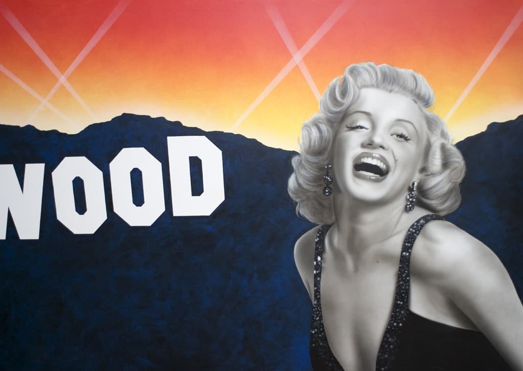 MARILYN MONROE home theater wall mural by A.D. Cook