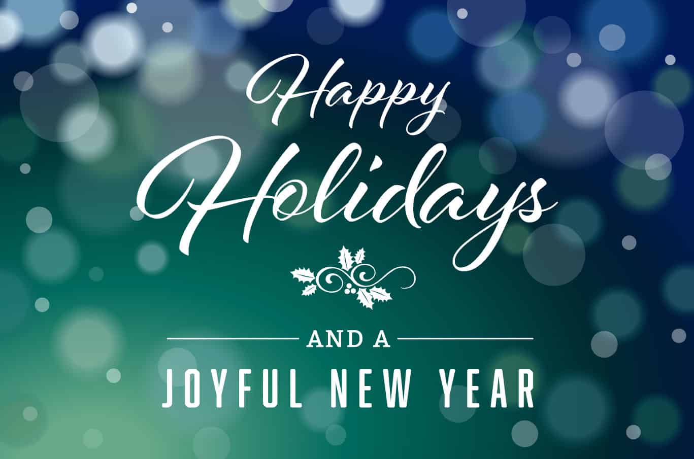 Happy Holidays and a Joyful New Year from A.D. Cook