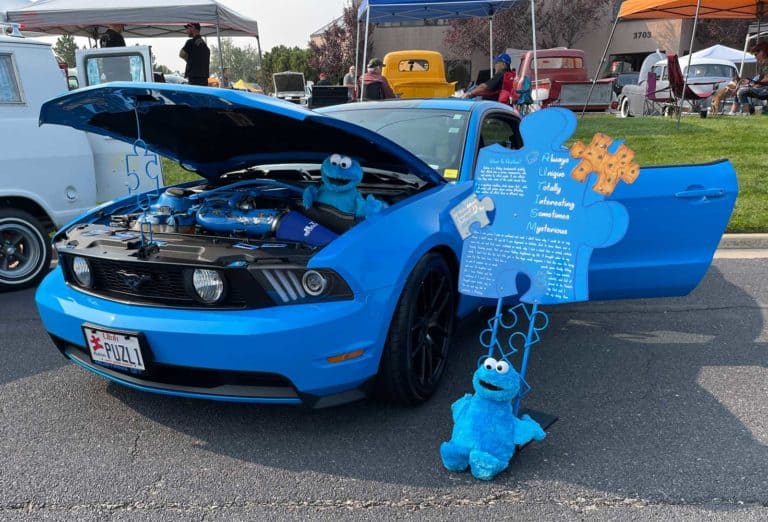The Autism Mustang at The Show 2021