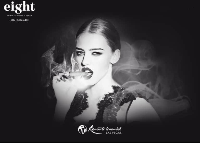Eight Cigar Lounge at ResortWorld website screenshot