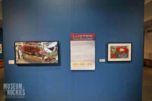 Automotive and Motorcycle at Art Luster Exhibit at the Museum of the Rockies