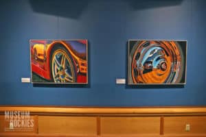 Automotive Wheel Art at Luster Exhibit at the Museum of the Rockies