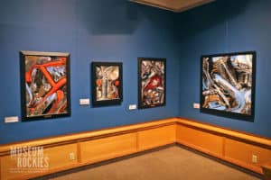 Motorcycle Art Luster Exhibit at the Museum of the Rockies