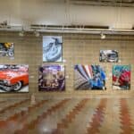 Luster Exhibit with A.D. Cook artworks at Auburn Cord Duesenberg Automobile Museum