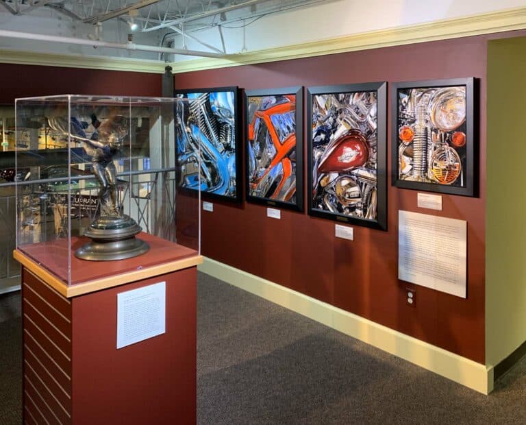 Luster Exhibit artworks at Auburn Cord Duesenberg Automobile Museum