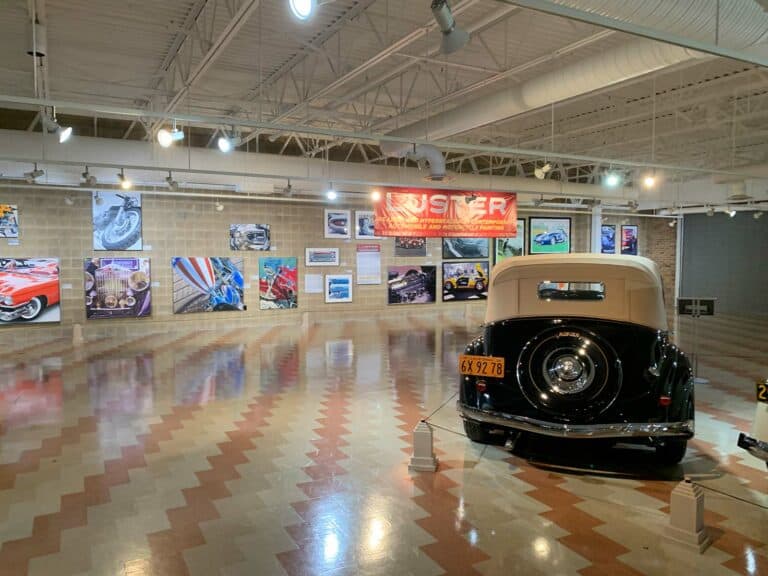 A.D. Cook artworks at Auburn Cord Duesenberg Automobile Museum