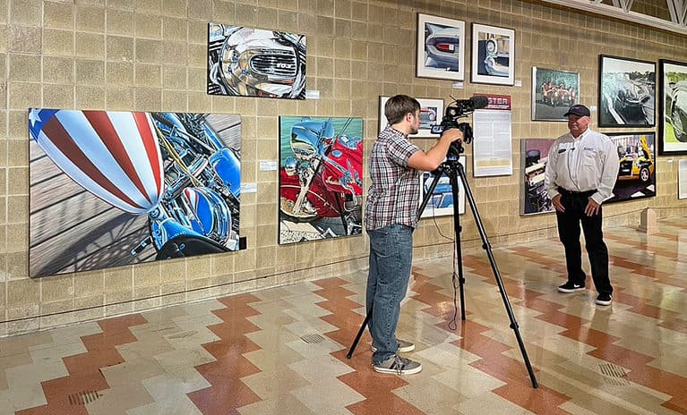 Daniel Beals Interviewing Al Unser Jr at ACD Museum