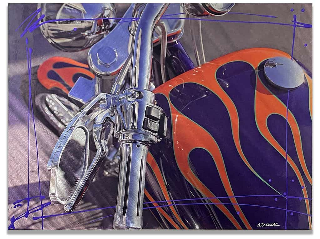 MetalFusion - Purple Haze by A.D. Cook - 21" x 28"