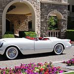 1954 Corvette at Southern Highlands Golf Course Entrance