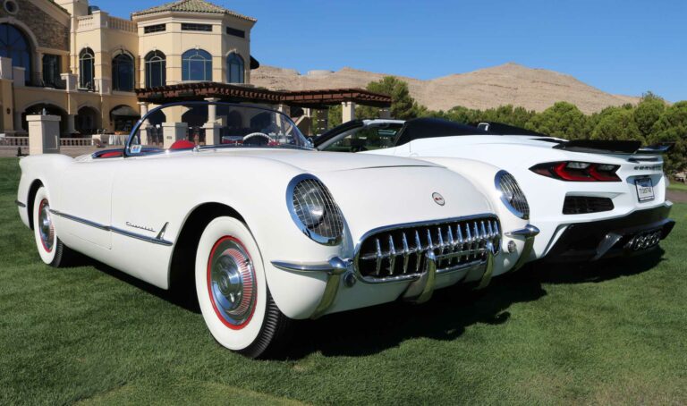 1954 Corvette with 2023 C8