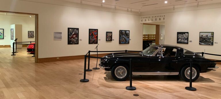 Luster Exhibit at Dennos Museum Center - Black Corvette