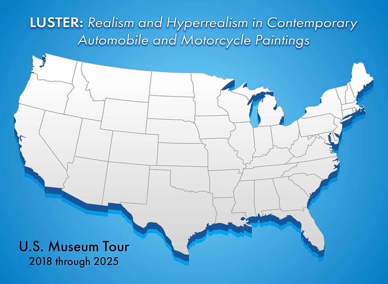 Luster Exhibit U.S. Tour Map 2018-2025