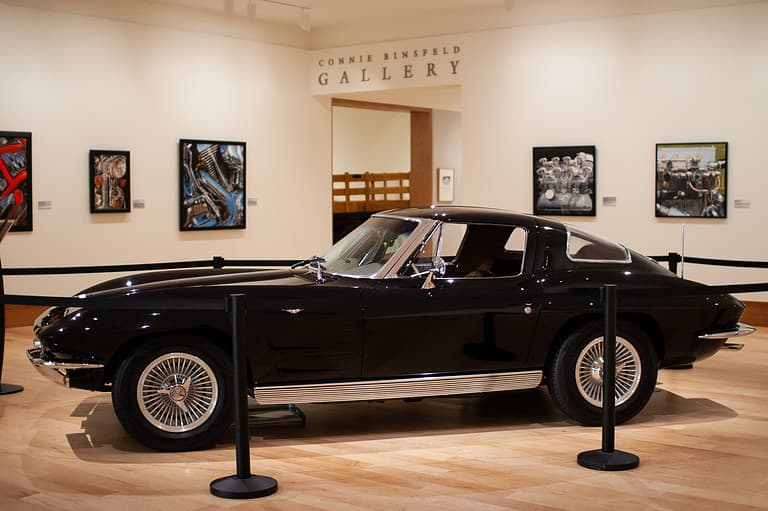 Luster Art with 1963 Corvette at Dennos Museum Center 2023