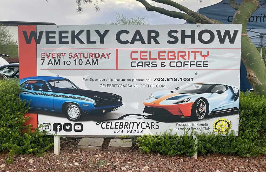 Weekly Car Show at Celebrity Cars & Coffee Las Vegas