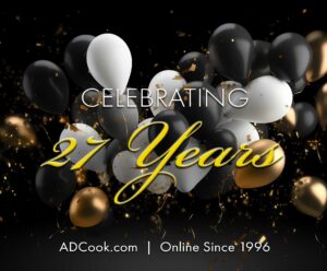 ADCook.com Celebrating 27 Years Online