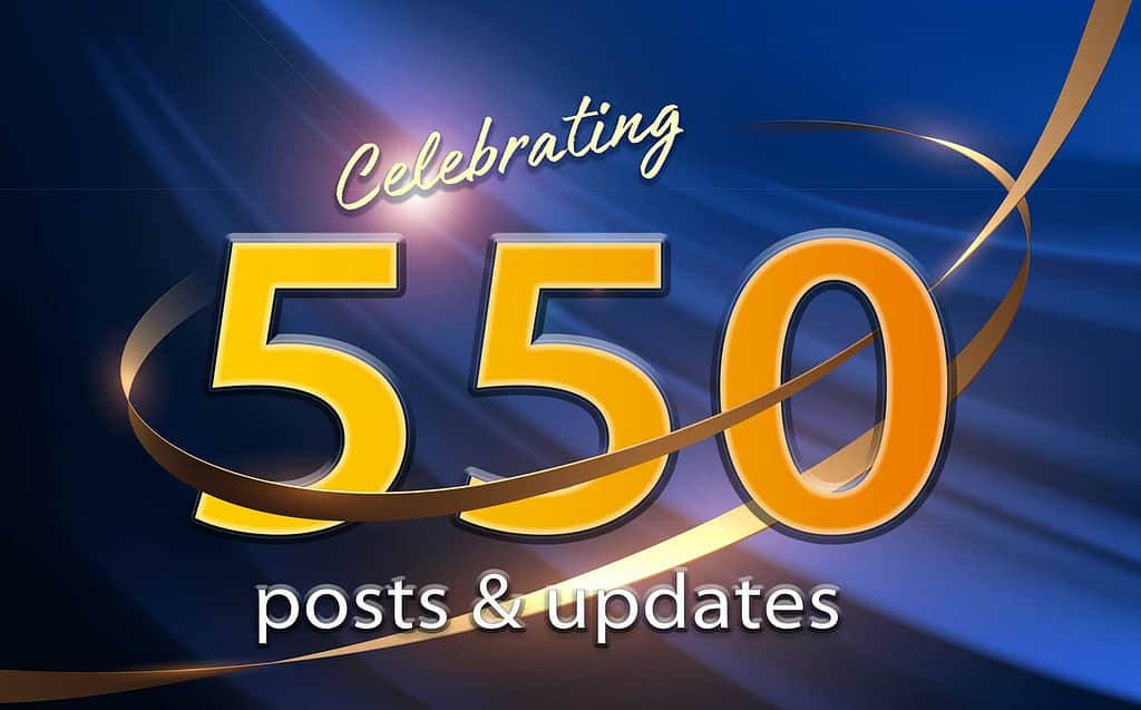 Celebrating 550 Posts & Updates on ADCook.com, since 1996
