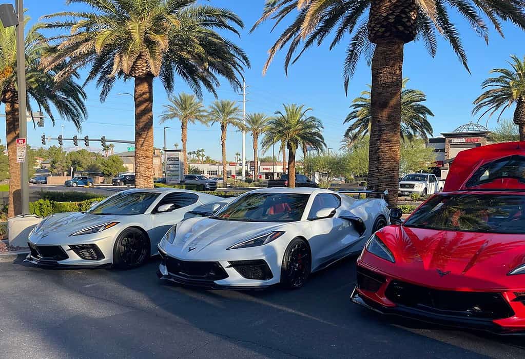 Corvettes at Cars & Coffee Las Vegas