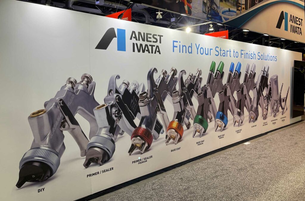 Anest Iwata Spray and Airbrush Display at SEMA 2023