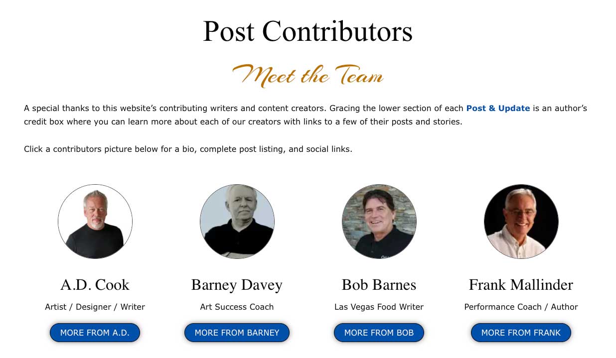 Meet the Team — Post Contributors 2024